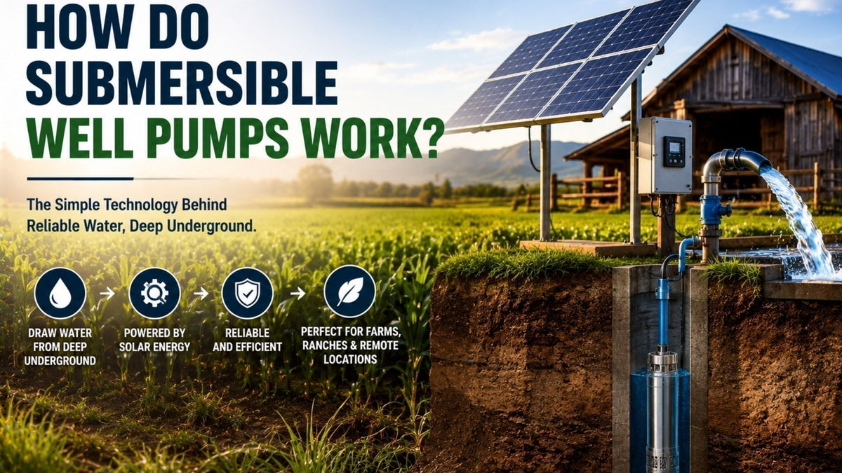 What affects how deep a solar water pump can draw water?