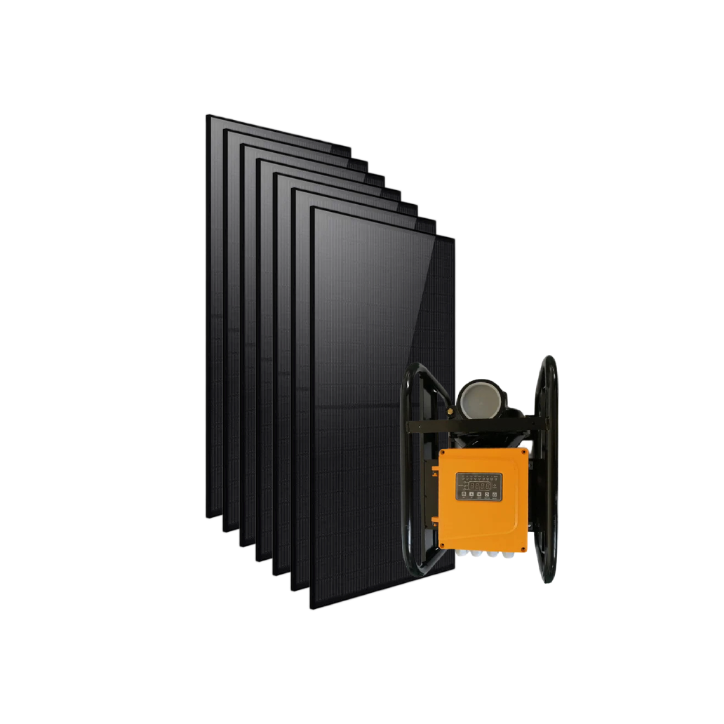 ROCKSOLAR Solar AC/DC Swimming Pool Pump 3.0 HP Kit with (440W solar panel x7)