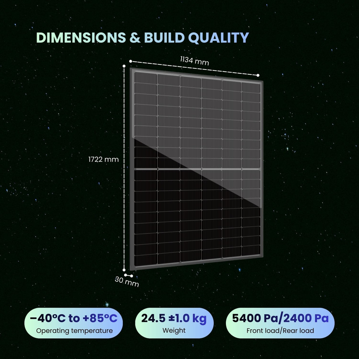 Zshine 440W High efficiency Bifacial Dual Glass Module ( 36 panels/pallet) (0.34$/W)