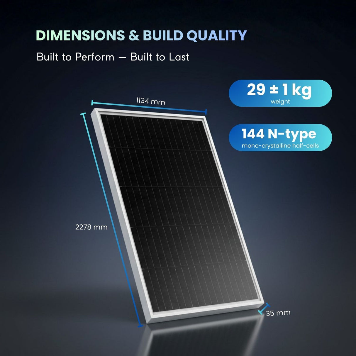 Philadelphia 580W Improved hail resistance Bi facial Solar Panel (0.431$/W)