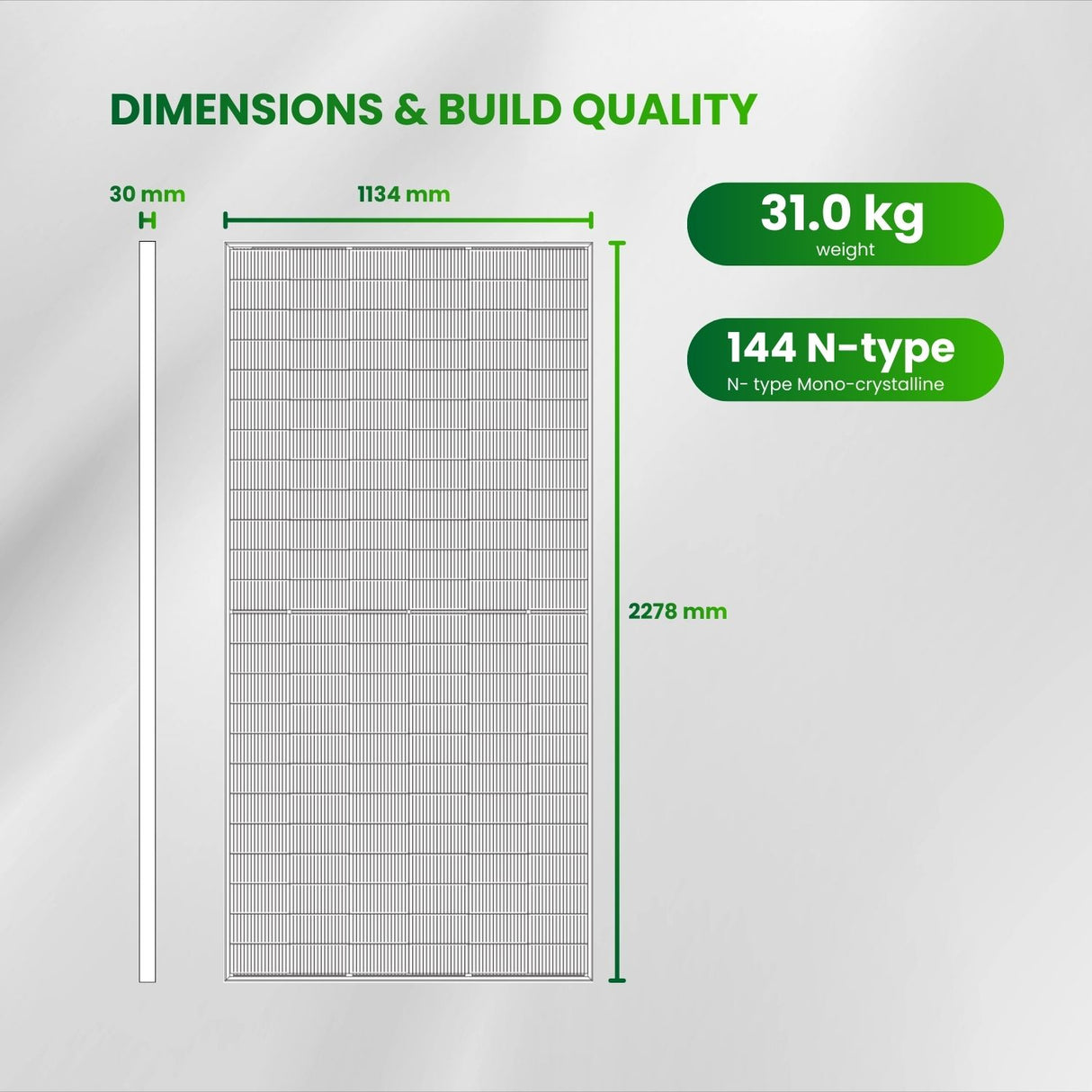 JinkoSolar 580W N-Type Bifacial Solar Panel | Dual Glass| TOPCon $0.385/W 36 panels/pallet