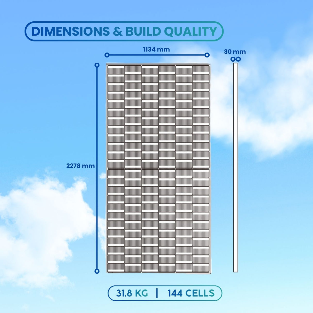 JA 595W n-type Bifacial Double Glass High Efficiency Mono Module (0.335$/W)(36panels/ Pallet)