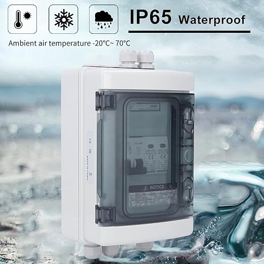 2 String Water proff PV Combiner Box with 40A 1000V Circuit Breaker