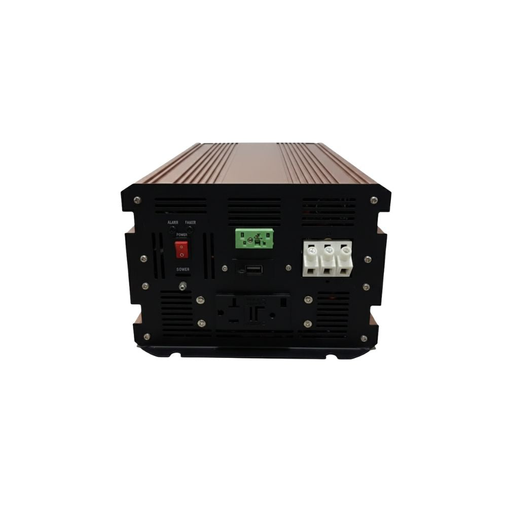 Inversor de onda sinusoidal pura ROCKSOLAR de 3000 W | Alta eficiencia del 94 % | Convertidor de 12 V CC a 120 V CA