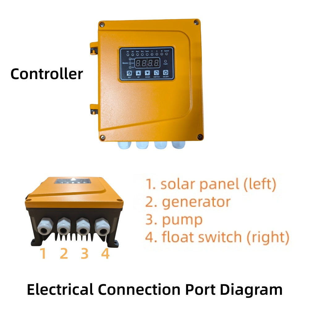 ROCKSOLAR 0.5HP Solar DC Swimming Pool Pump Kit for 20000 Gallon Pool