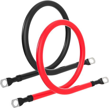 Rocksolar 12-inch 3AWG Battery Interconnect Cable Set