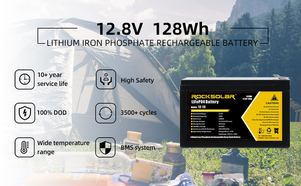 12v 10ah deep cycle battery features