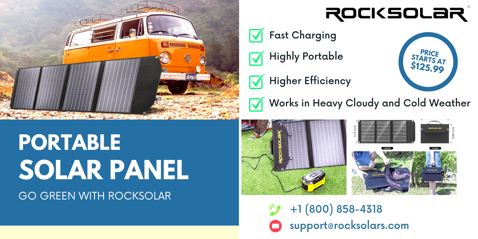 How can you use a portable solar panel?