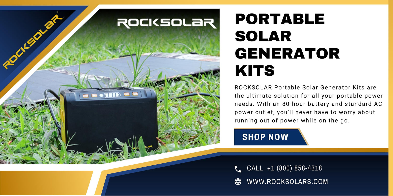 ROCKSOLAR Portable Solar Generator Kits – Perfect Power Solutions for the Outdoorsman