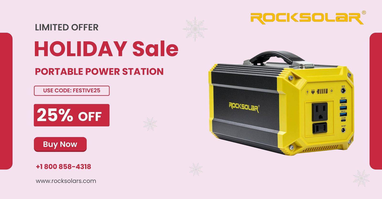 HOLIDAY SALE OFFERS ON PORTABLE POWER STATIONS!