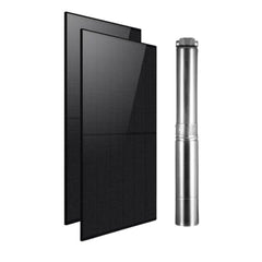 Kit de bomba sumergible híbrida solar DC/AC Rocksolar de 0.8HP