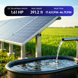 Rocksolar 1.61 HP Solar-Powered Submersible Pump Kit