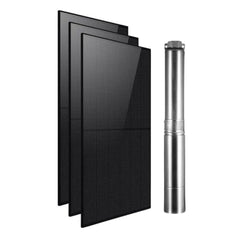 Kit de bomba sumergible híbrida solar DC/AC Rocksolar de 1.34HP