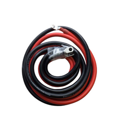 Rocksolar Cable inversor de batería de 4 AWG y 8 pies (96 pulgadas) para terminales de 3/8