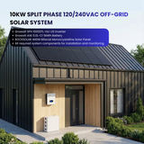 10KW Split Phase 120/240Vac Off-Grid Solar System