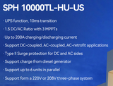 SPH 10000TL-HU-US + AXE 5.0L Modular Battery