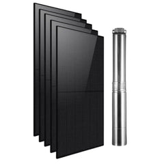 Kit de bomba sumergible con energía solar Rocksolar de 2,41 HP