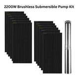 2200w brushless solar power water pump kit