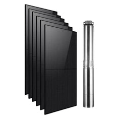 Kit de bomba sumergible con energía solar Rocksolar de 4.0 HP