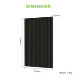 12v solar panel dimension 