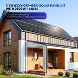 3.5 KW DIY Off-Grid Solar Panel Kit with 2600W Panels