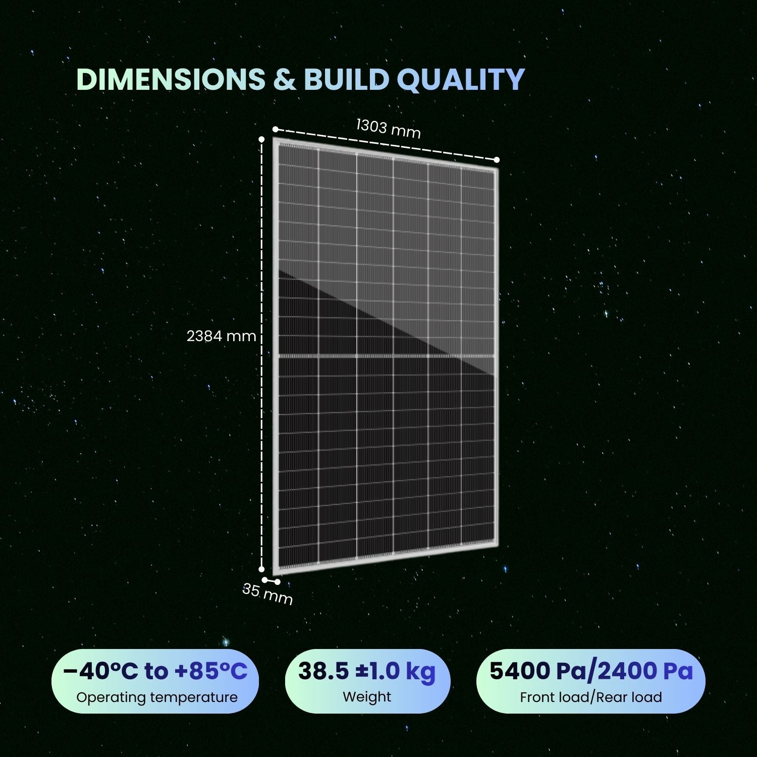 705W Bifacial Dual Glass Solar Module | Advanced Bifacial Module