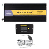 Rocksolar 3000W 12V Pure Sine Wave Power Inverter  with Remote Control Panel