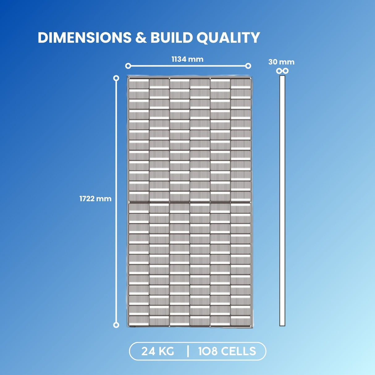 Paneles solares bifaciales Seraphim Sable TOPCon de 440 W, completamente negros (36 paneles/paleta) $0,345/W 