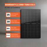 MateSolar 430W N-Type TOPCon BiFacial all black Solar Panel(36 panels/Pallet) 0.335$/W