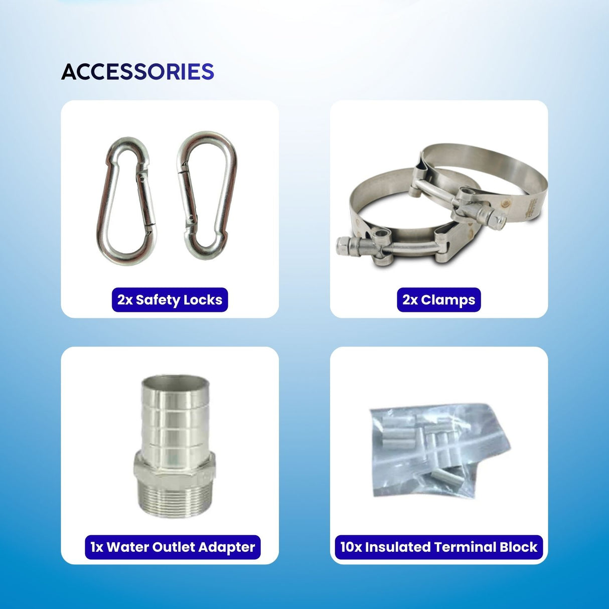 Rocksolar 20-40V 0.4HP Solar DC Brushless Submersible Pump with Built in Controller