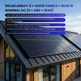 Rocksolar 3.5kW Off-Grid Solar Power System with 48V 74Ah Battery Storage & 6×440W Panels