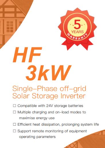 24V 3kW Single-Phase off-grid Solar Storage Inverter