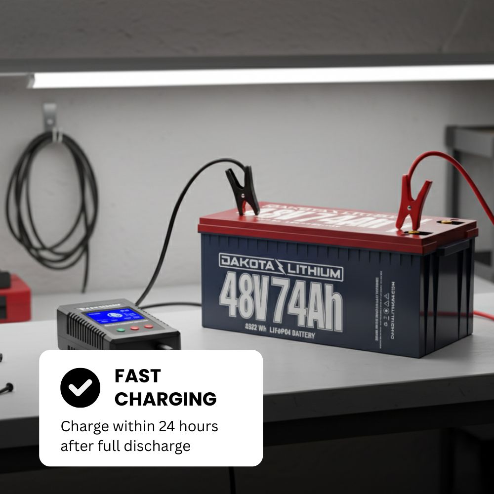 Dakota 48V 74Ah LiFePO4 Battery Pack – Long-Life Lithium Iron Phosphate Battery for Solar, RV, Marine & Off-Grid Power