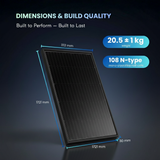 Philadelphia 440W Bi facial all black Solar Panel (0.385$/W) (37 panels/ Pallet)