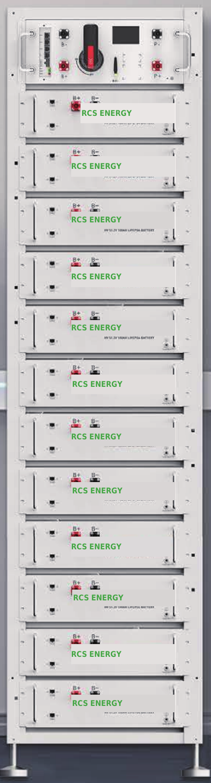 ROCKSOLAR 40–60kWh High-Voltage LiFePO₄ Battery Storage System