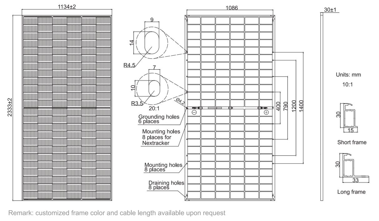 JA Solar 595W JAM72D40 575-600/LB/1500V (0.403$/W)