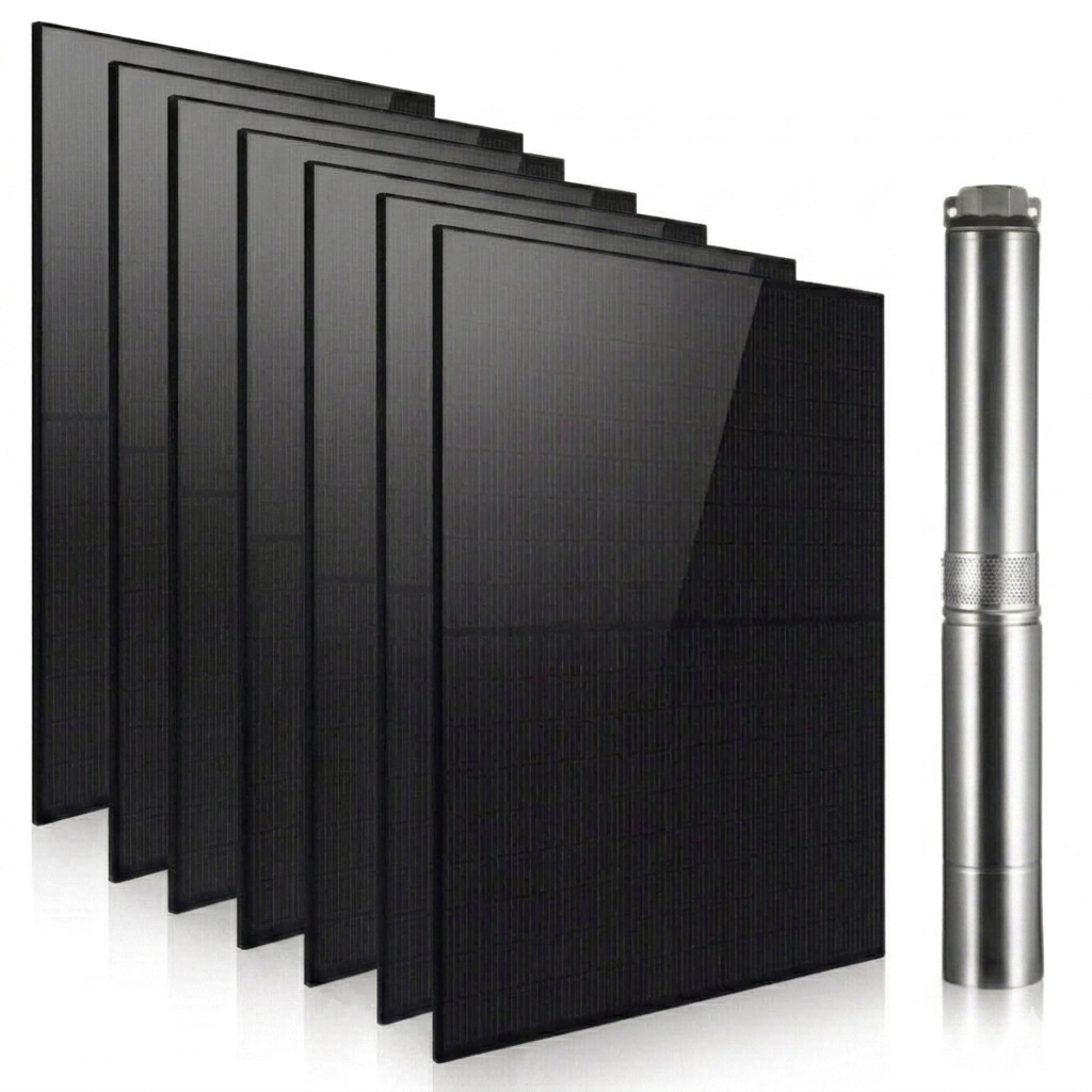 Rocksolar 3.0HP Solar-Powered Submersible Pump Kit