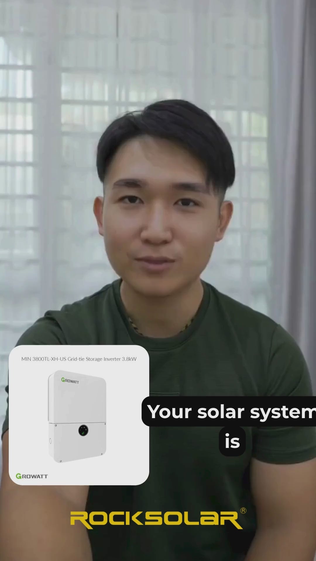Growatt 3.8kW MIN 3800TL-XH-US Grid-Tie Inverter | Battery Storage Solar Inverter