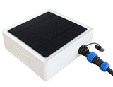 ROCKSOLAR Solar Pump Remote Gateway showing solar panel and sensor connection