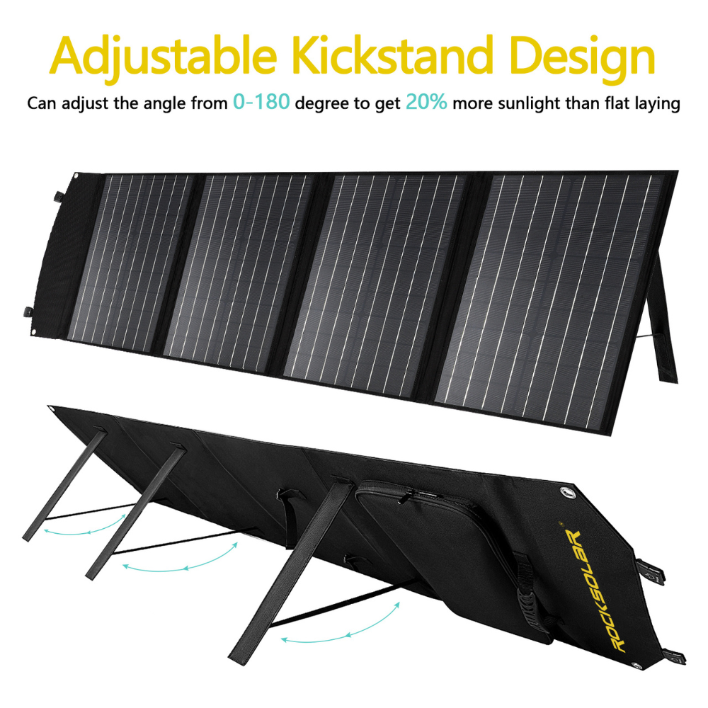 Lightweight 100W 12V Foldable Solar Panel