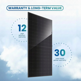 JA Solar JAM54D41 LB 440W | N-Type Double Glass Bifacial Solar Panel | Black Module (0.42$/W)