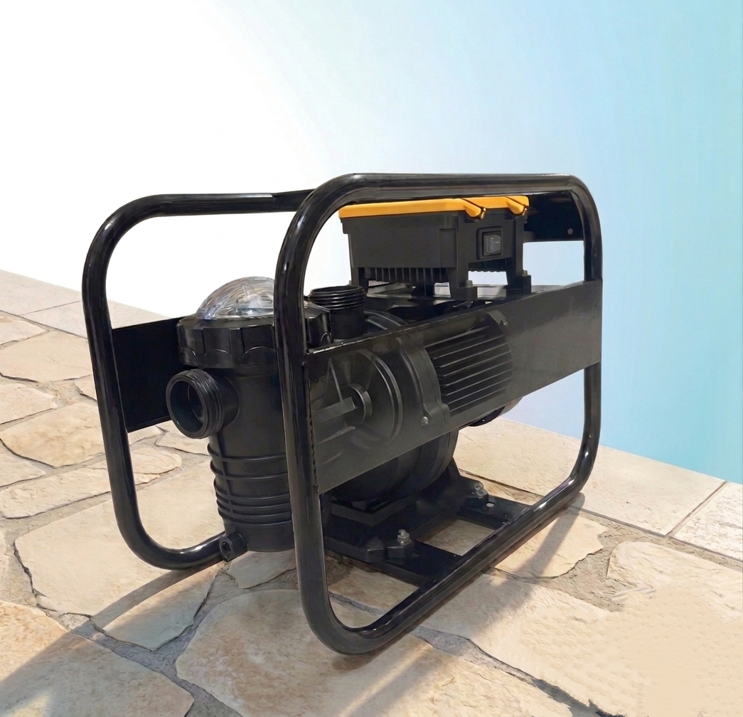 Bomba de piscina solar sin escobillas ROCKSOLAR de 1,07 HP CA/CC para piscina de 30 000 galones 