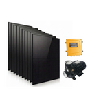 Bomba sumergible solar sin escobillas de CC Rocksolar de 20-40 V y 0,4 HP con controlador incorporado