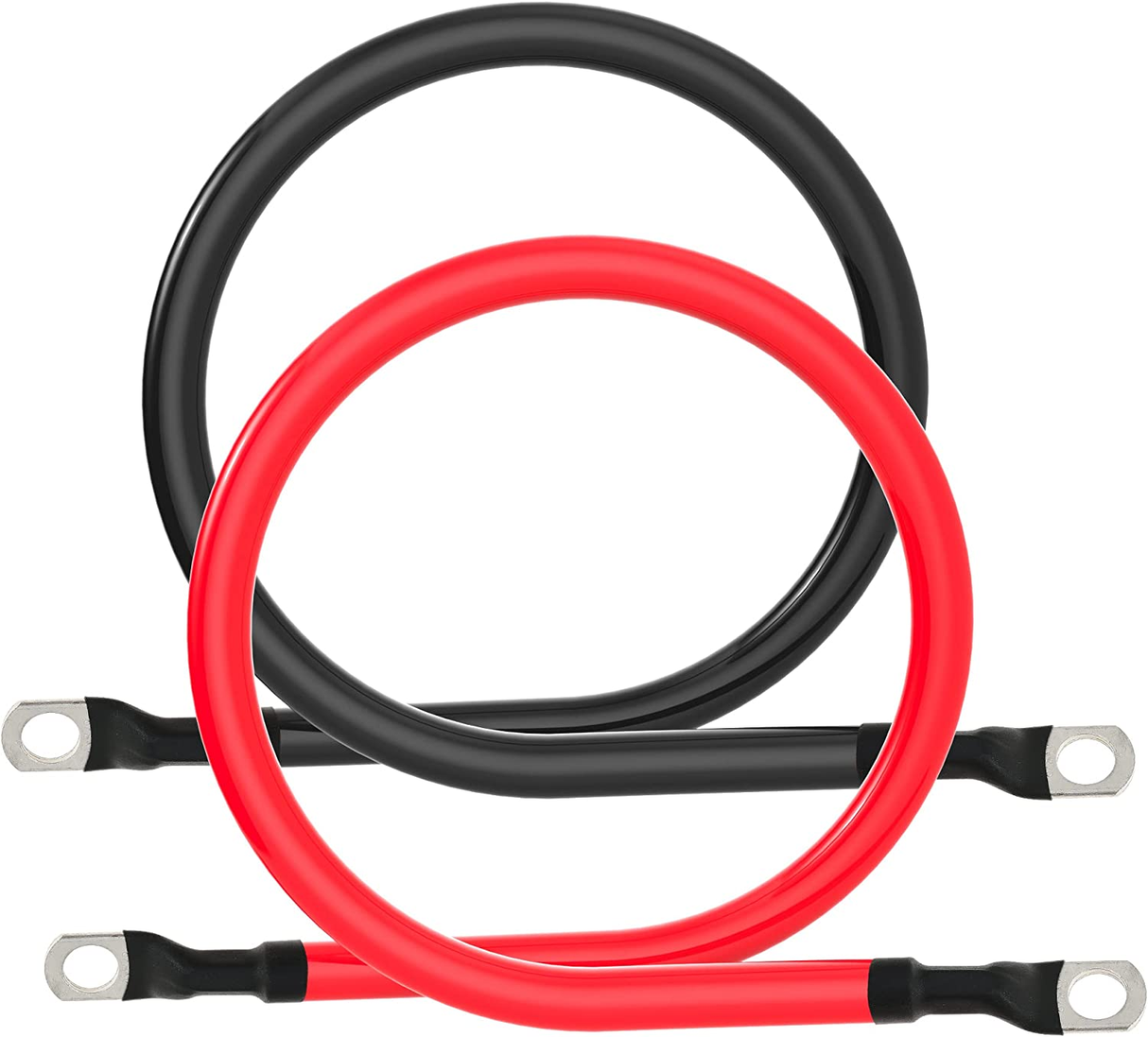 Rocksolar 8-inch 6AWG Battery Interconnect Cable Set