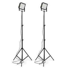 Foco LED portátil ajustable de 15 W con soporte telescópico de ROCKSOLAR