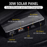 30w solar panel foldable 